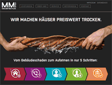 Tablet Screenshot of mmbautenschutz.de